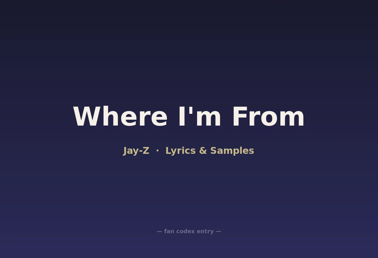 Where I'm From