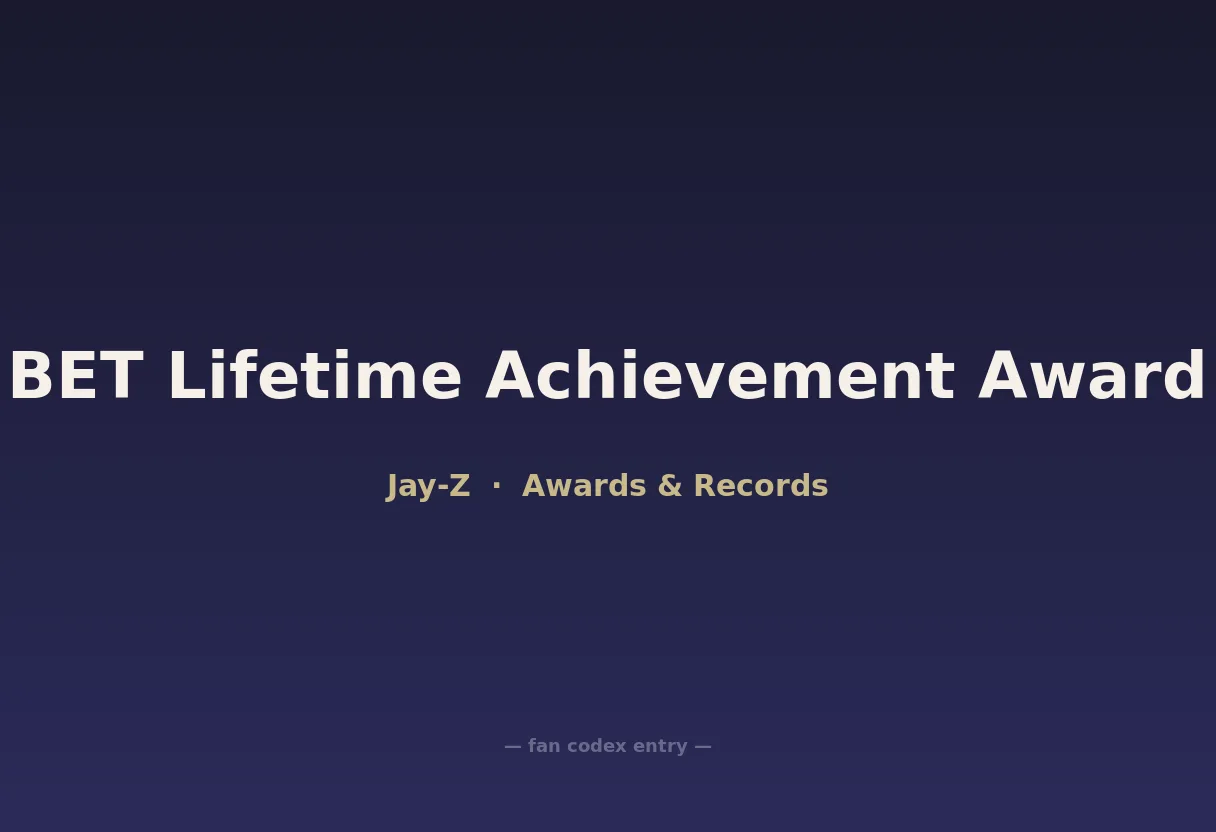 BET Lifetime Achievement Award