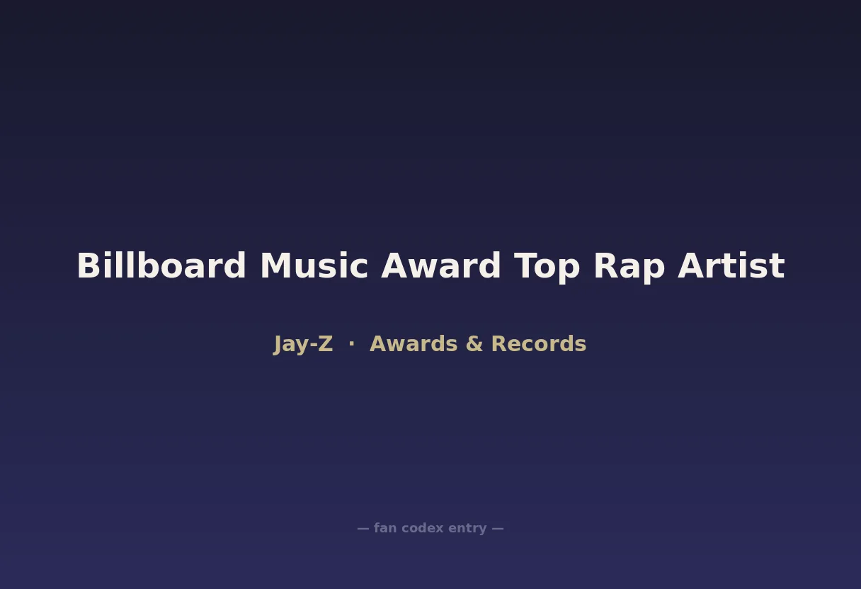 Billboard Music Award Top Rap Artist