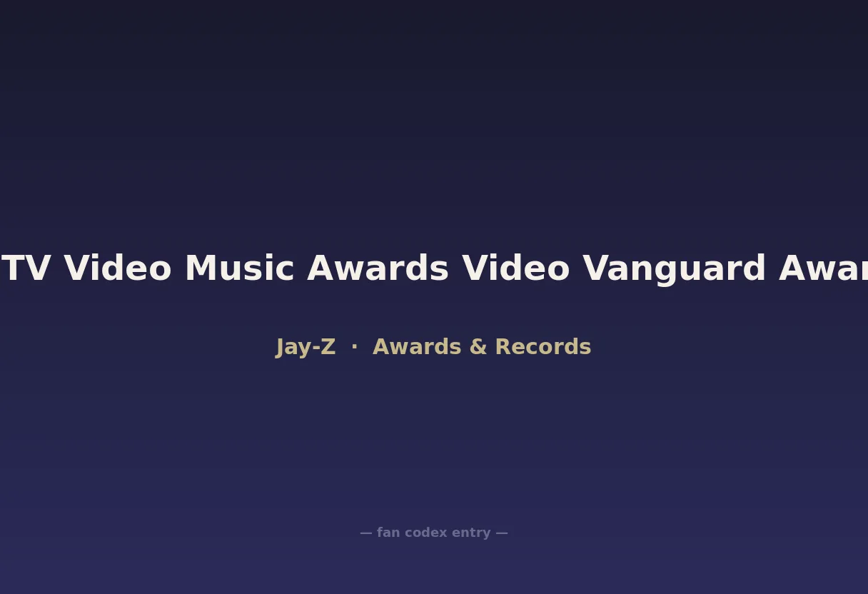 MTV Video Music Awards Video Vanguard Award