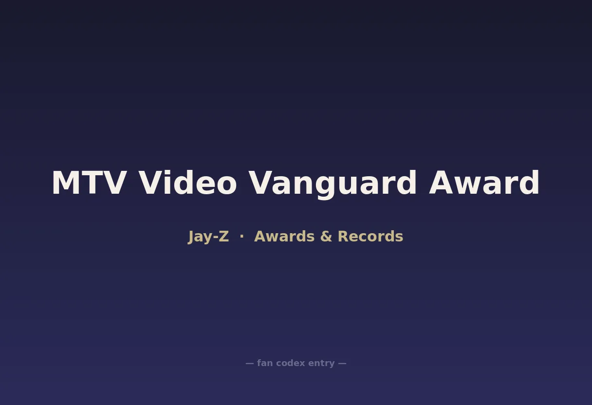 MTV Video Vanguard Award