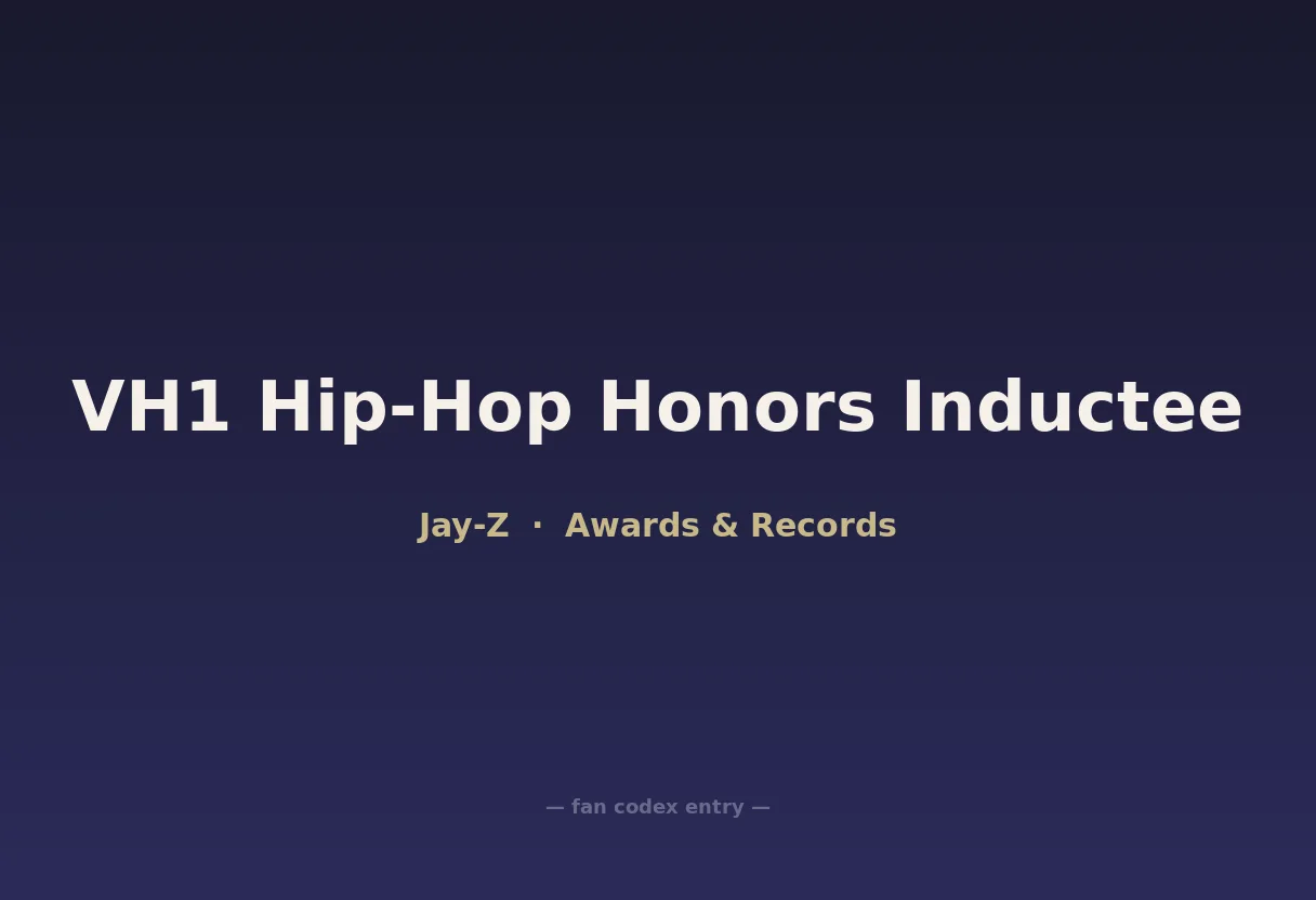 VH1 Hip-Hop Honors Inductee