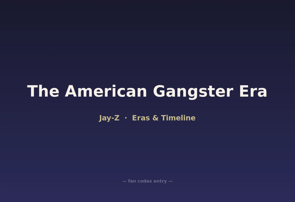 The American Gangster Era