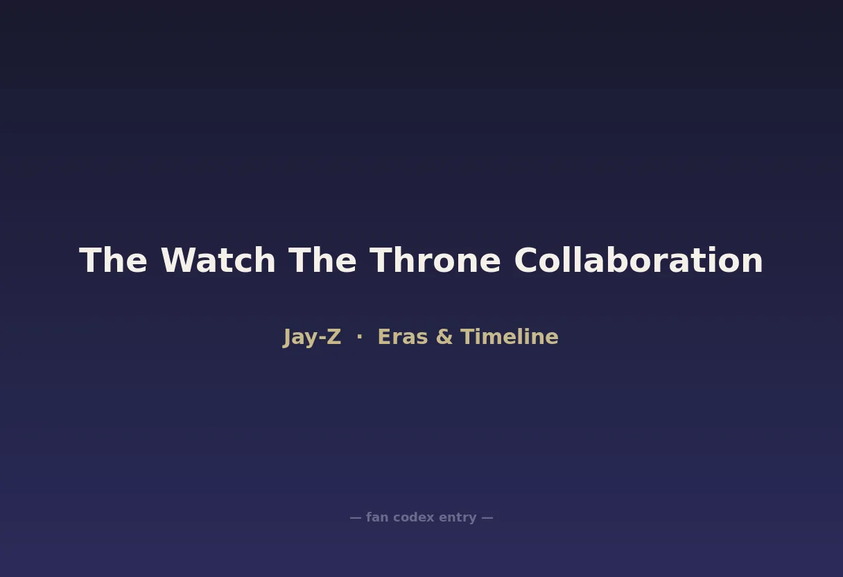 The Watch The Throne Collaboration